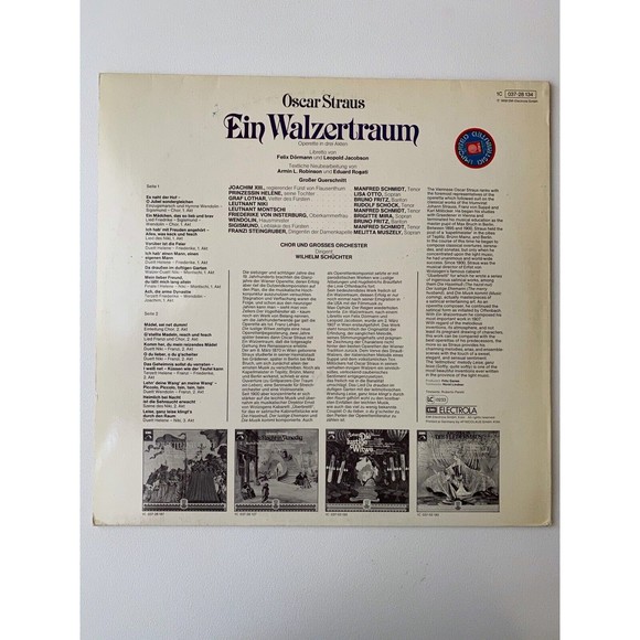 Straus Ein Walzertraum LP EMI 1958 German Import NM 1C 037-28 134 - Picture 2 of 7